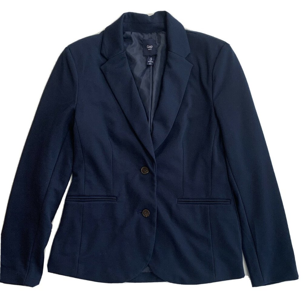 Gap Womens Navy Blue Blazer Size 6